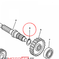 YAMAHA - PIERSCIEN ZAB. nr: 9341025X0000