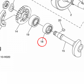 YAMAHA - LOZYSKO nr: 933116257400