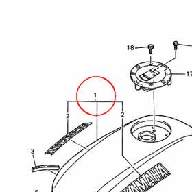 YAMAHA - ZBIORNIK PALIWA nr: 4BPY24100202