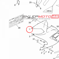 YAMAHA - owiewka czolowa nr: 5WXF835G00PC