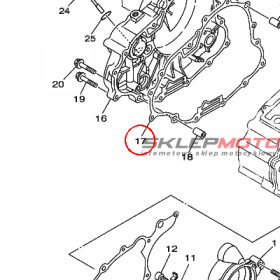 YAMAHA - uszczelka nr: 1S4E54610000