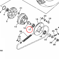 YAMAHA - lozysko nr: 933060043800