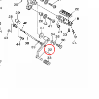 YAMAHA - pedal zm. biegow nr: B34181100000