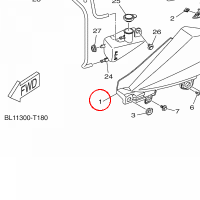 YAMAHA - OSLONA BOCZNA nr: BL1F173100P6