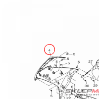 YAMAHA - ELEMENT OWIEWKI nr: B5GF835V01P0