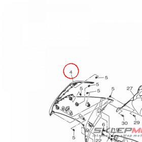 YAMAHA - ELEMENT OWIEWKI nr: B5GF835V01P0