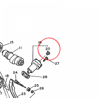 YAMAHA - WENTYL nr: 903380612100