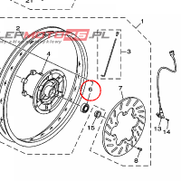 YAMAHA - BEARING nr: 1D4F582M0000