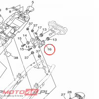 YAMAHA - UCHWYT LAMPY nr: 1RC2117E0000