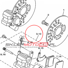 YAMAHA - ZACISK HAM. nr: 3GD2580T0000