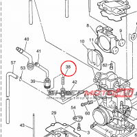 YAMAHA - SPRING, PLUNGER nr: 5TA143350000