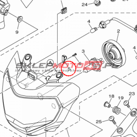 YAMAHA - PLATE, SEAT BASE nr: 1RC847460000