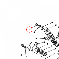 YAMAHA - BOLT, HEXAGON DEEP RECESS nr: 97D950601600