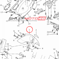 YAMAHA - blotnik nr: BW3F151100P0