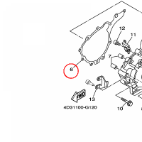 YAMAHA - uszczelka nr: 4D3154510000