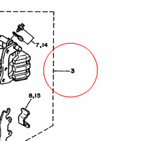 YAMAHA - ZACISK HAM. nr: 3LD2580U0000