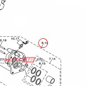 YAMAHA - ZACISK HAM. nr: 3LD2580T0100