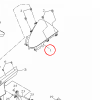 YAMAHA - szyba nr: BK6F83810000