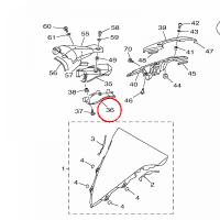 YAMAHA - DUCT 4 nr: 14B2838U0000