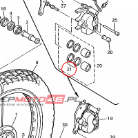 YAMAHA - uszcelniacze, kompl. nr: 3GDW00470000