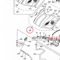 YAMAHA - COVER, TOP nr: BS7XF17D20P0