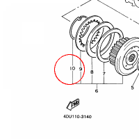 YAMAHA - PIERSCIEN ZAB. T. SPRZ. nr: 1J7163850000