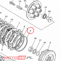 YAMAHA - PODKLADKA nr: 20S163841000