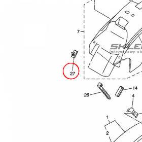 YAMAHA - OPASKA ZACISKOWA nr: 904646208500