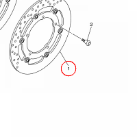 YAMAHA - TARCZA HAM. nr: 20S2581T0000