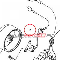 YAMAHA - COIL, PULSER nr: 4JG855800100