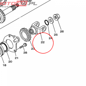 YAMAHA - YOKE, JOINT nr: 5EL175560000