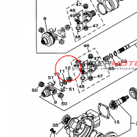 YAMAHA - nakretka nr: 901791454100