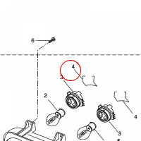 YAMAHA - SPRING, REFLECTOR nr: 3WGH43240000