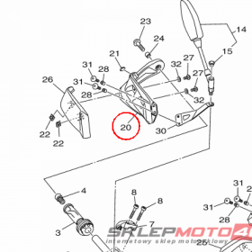 YAMAHA - UCHWYT SCZOTEK ALT. nr: B5C261420000