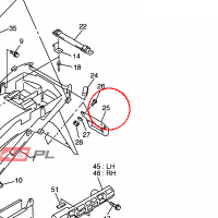 YAMAHA - BRACKET, REFLECTOR 1 nr: 5JW851320000