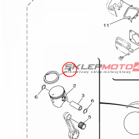 YAMAHA - pierscienie tlokowe nr: 5NY116110000