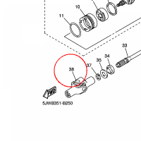 YAMAHA - CROSS JOINT COMP. nr: 5JW461800000