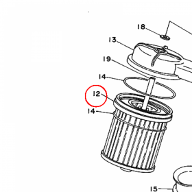 YAMAHA - filtr powietrza nr: 2GV144510000