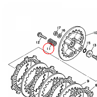 YAMAHA - sprezyna nr: 905012363000