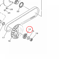 YAMAHA - SPRZEGLO JEDNOKIER. nr: 4KLE56570000