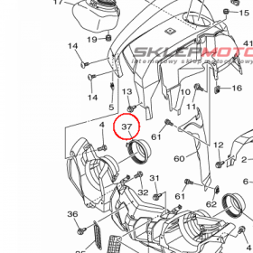 YAMAHA - NAKLADKA PLAST. nr: 3B4283490000