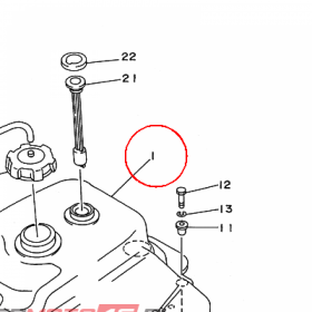 YAMAHA - ZBIORNIK PALIWA nr: 4SH241100000