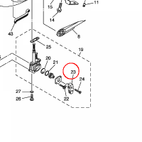 YAMAHA - LEVER, COCK nr: 4HM245240000