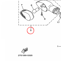 YAMAHA - kierunkowskaz nr: 27SH33200000