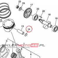 YAMAHA - bagaznik nr: 934502415400