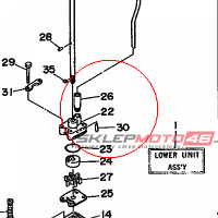 YAMAHA - OBUDOWA POMPY WOD. nr: 6L5443110000