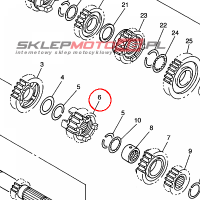 YAMAHA - KOLO ZEBATE nr: 2S2171310000