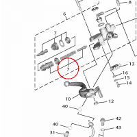 YAMAHA - CYLINDER KIT, MASTER nr: 2CR258070000