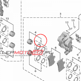 YAMAHA - CALIPER SEAL KIT nr: 5PW258030000