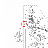 YAMAHA - SRUBA REGULACJI POW. nr: 3B42589F2000